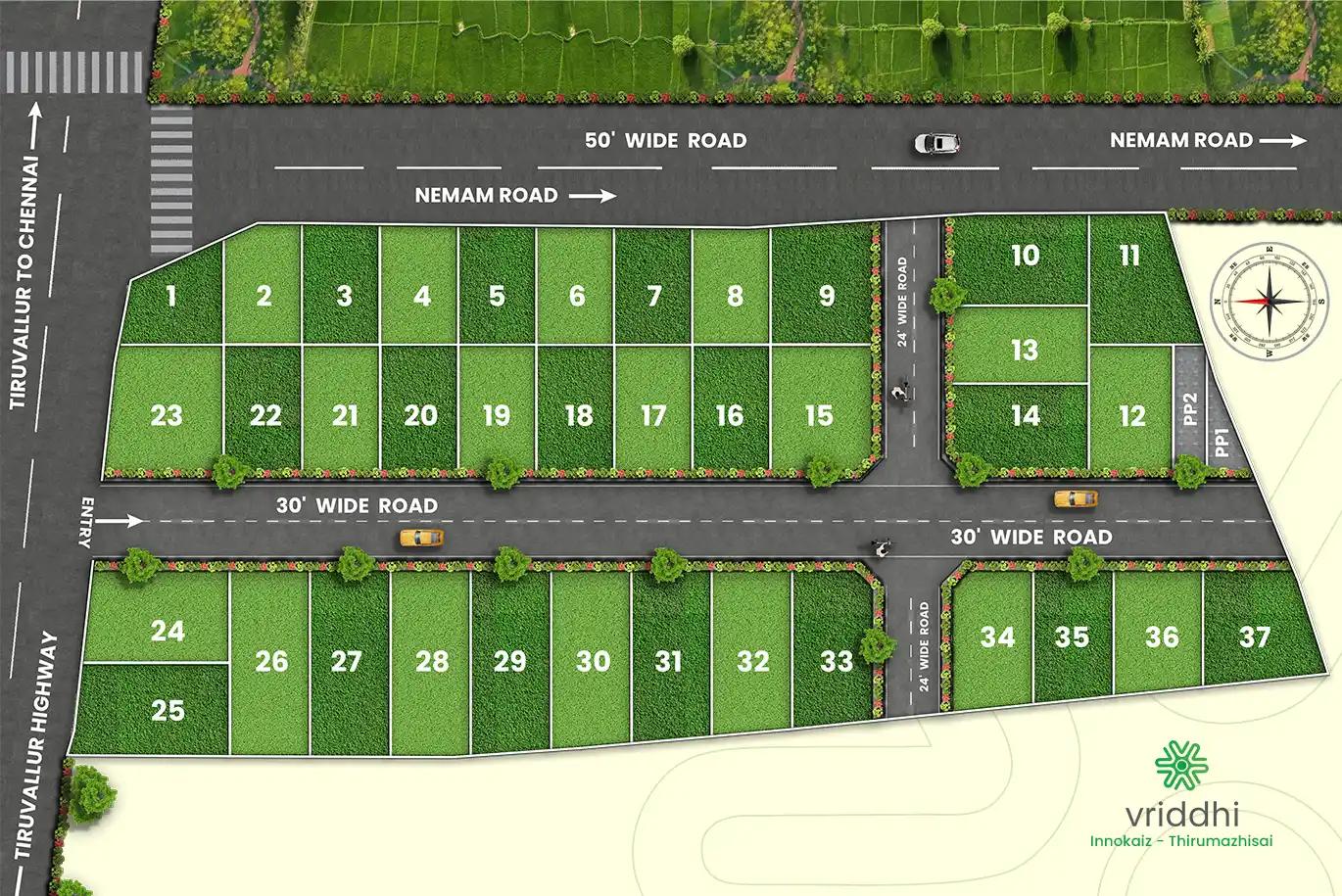 Vriddhi Plot Site Map 